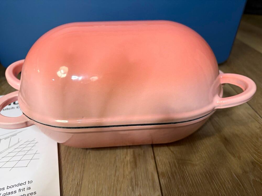 Homikit Pink Enameled Cast Iron Bread Oven 2.8 Qt – NEW IN BOX